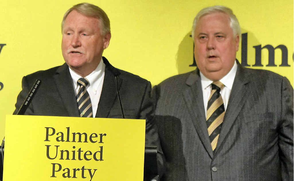 CANDIDATE: Clive Palmer (right) announces Ian Ferguson as the United Party candidate for Dawson. CANDIDATE: Clive Palmer (right) announces Ian Ferguson as the United Party candidate for Dawson.